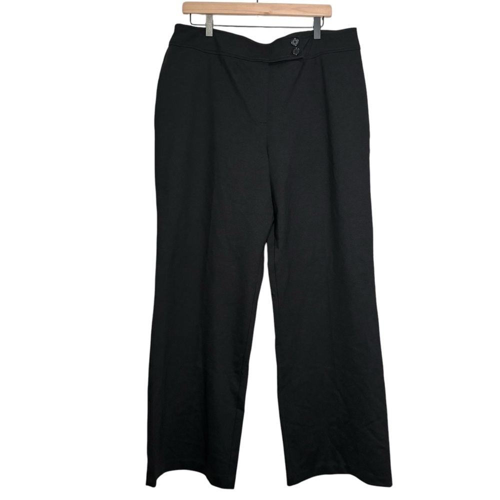 NWT New York & Company City Knit Black Pants Size XL Office Workwear